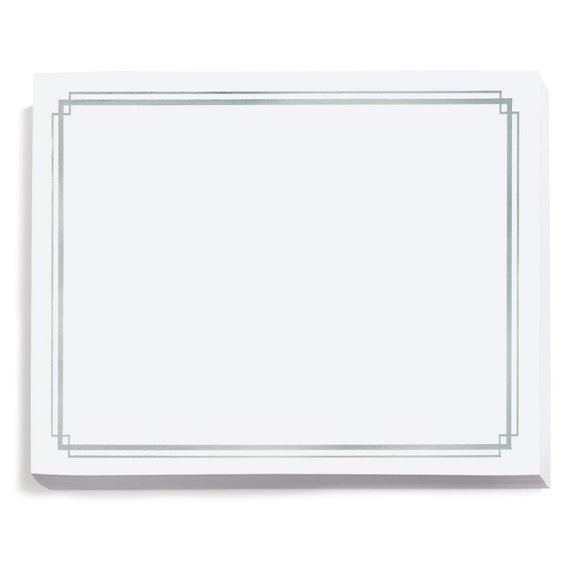 PaperDirect Silver Foil Elegance Border Specialty Certificates, 38lb White Paper, 8.5 x 11 Inches, 30 Sheets, Laser & Inkjet Compatible, Perfect for Diplomas, Awards & Recognition - Image 1